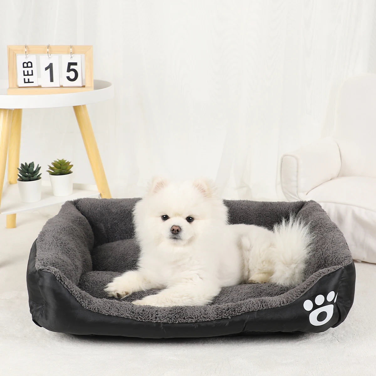 Dog Bed Pet Beds Cats Sofa Accessories Small Puppy Big Cushion Dogs Pets Supplies Baskets Large Basket Mat Bedding Kennel Fluffy