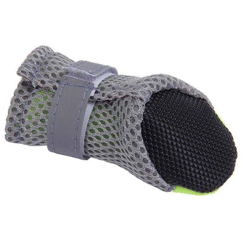 Pet Dog Shoes Breathable Waterproof Outdoor Walking Net Soft Summer Pet Shoes Night Safe Reflective Boots for Small Medium Dogs