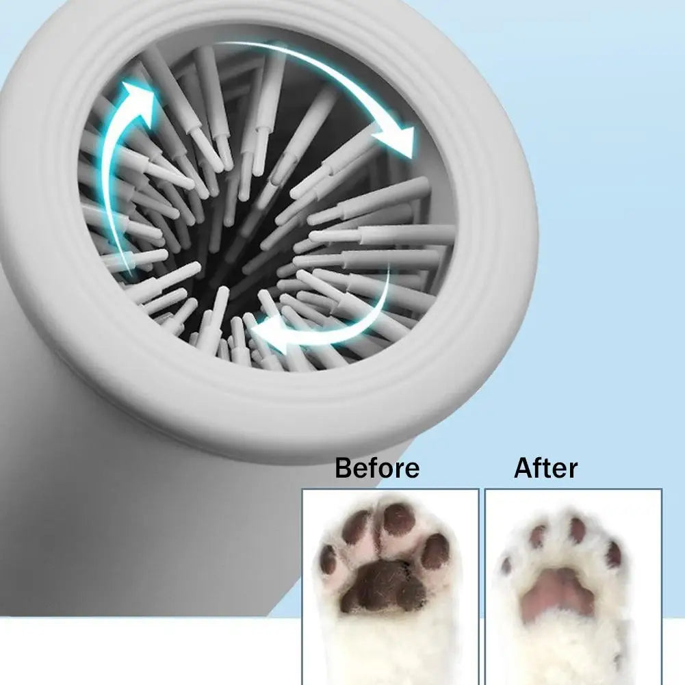 Portable Dog Paw Washer Automatic Pet Paw Cleaner Electric Paw Massager USB Rechargeable Designed for Small to Medium Dogs Cats